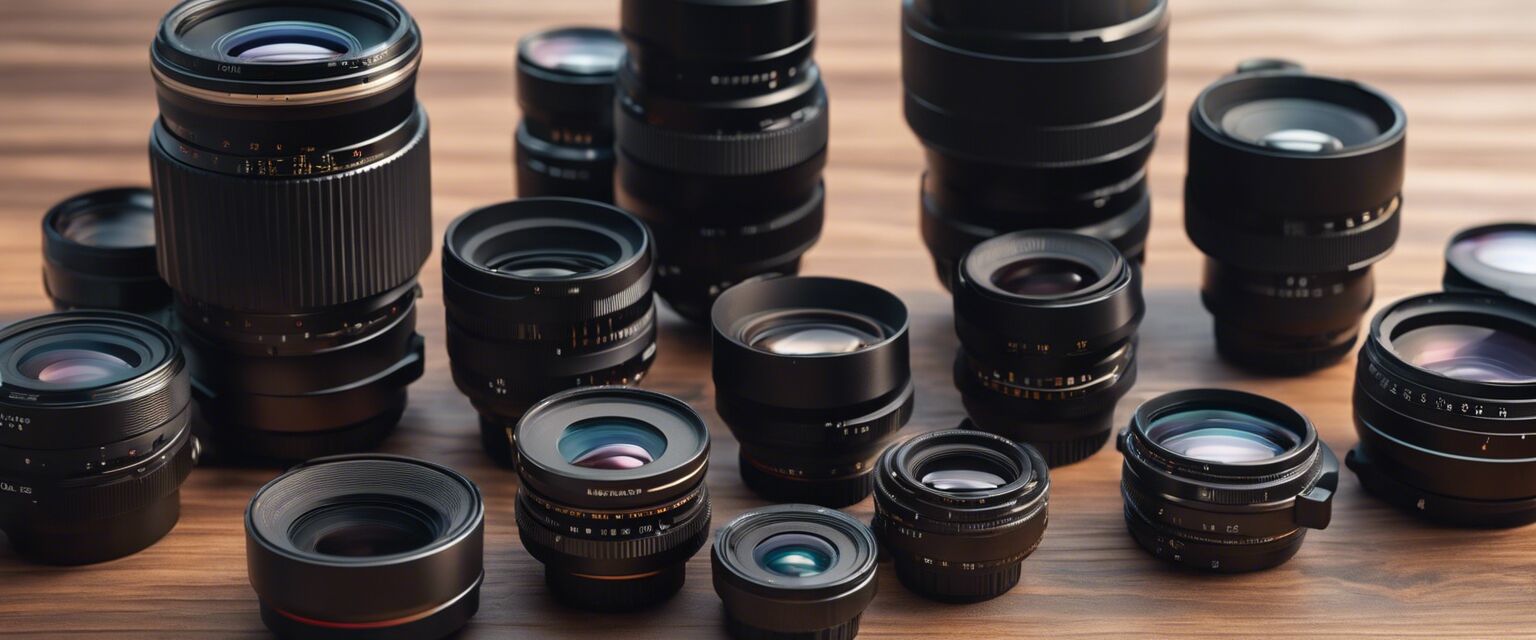 Different types of camera lenses