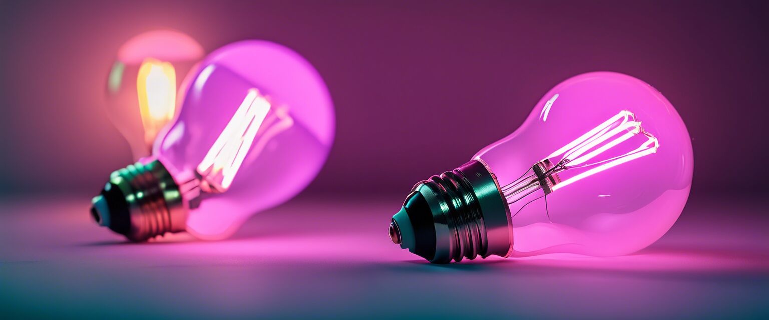 Close-up of budget-friendly smart bulbs